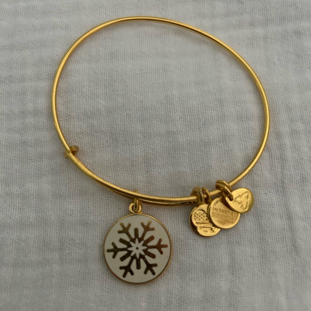 Alex and Ani snowflake bangle bracelet